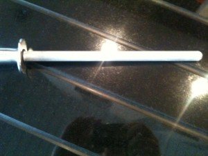 Keramsikt skärpstål rengjort med svinto och ättikssprit rengör keramiskt skärpstål bild 2